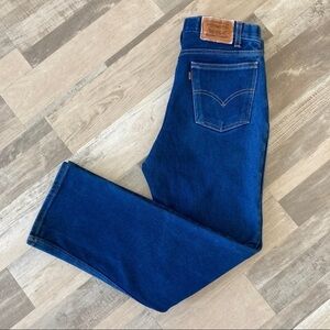 Men's Vintage Levis Denim Straight Leg Jeans Brown Tab